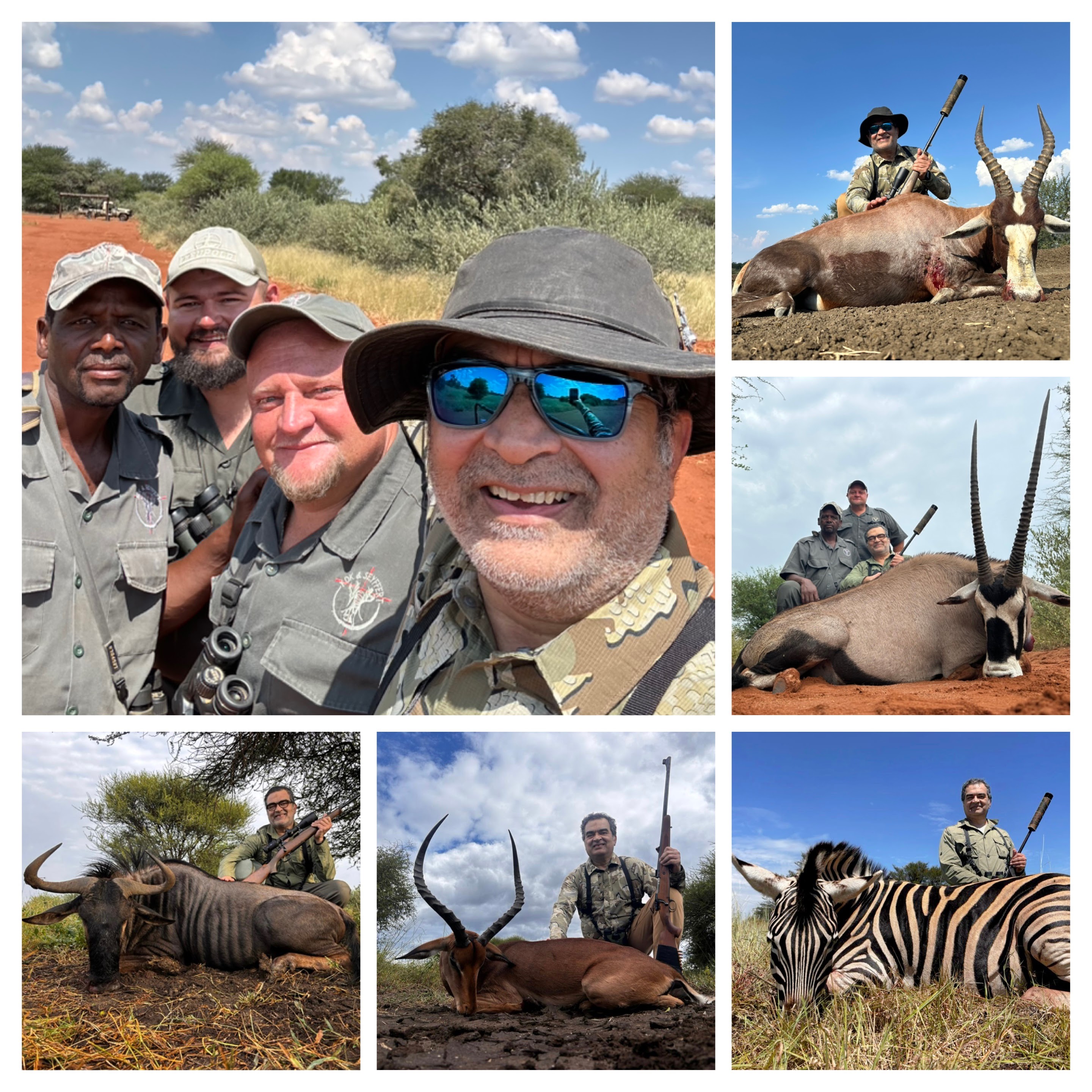 Plains-game hunting in the Thabazimbi bushveld, Limpopo, South Africa — February 2026. Kudu, impala, blesbok, and zebra.